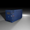 Heavy Duty Dark Blue Industrial Equipment Enclosure With Control Panel And Interface Ports