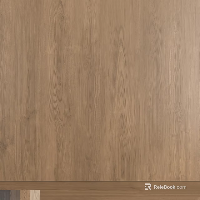 Natural Wood Grain Component With Smooth Surface Texture For Decorative Applications 3d model 