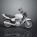 White Motorcycle With Black Seat Sleek Design Featuring Rearview Mirrors And Wheels