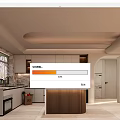 Modern Kitchen Interior Design With White Cabinets Marble Countertops And Island
