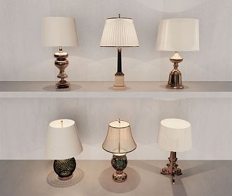 Light Luxury Table Lamp 3d model