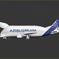 Airbus Beluga Passenger Aircraft With White And Blue Livery And Unique Design Features