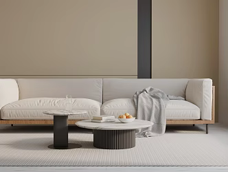 Modern three-seat sofa 3d model