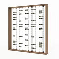 Wooden Open Wine Cabinet With Multiple Shelves And Organized Wine Bottles