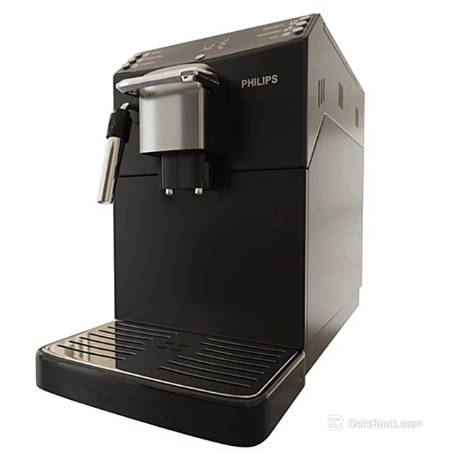 Philips Black Coffee Machine As Modern Kitchen Appliance With Sleek Design 3d model