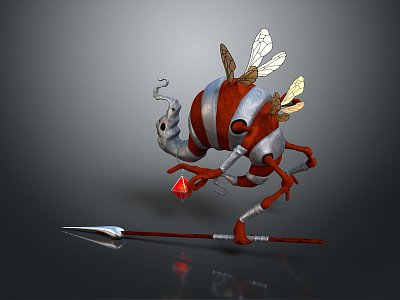 Machine Bee Machine Bee Machine Bee Warrior Bee Guardian 3d model