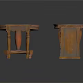 Wooden Furniture Set Including Round Coffee Table Side Table Cabinet And Rectangular Accent Table With Classic Design