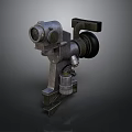 Vintage Metal Mechanical Device With Optical Lens Adjustment Knobs And Stable Base