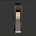 Sleek Modern Desktop Furniture With Brown Black Tape Dispenser And White Tape
