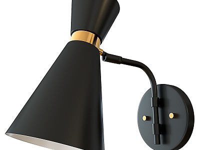 Modern wall lamp wall lamp turn signal cone tripod 3d model