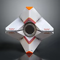 Modern monitoring head security monitoring surveillance camera 3d model