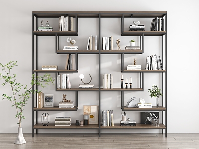 Wrought Iron Display Rack Storage Rack Decorative Cabinet Storage Cabinet Display Cabinet Jewelry Ornaments Combination Books model