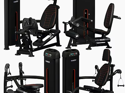 Prime Commercial Fitness Equipment With Strength Training Machines And Ergonomic Design 3d model