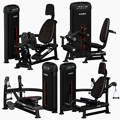 Prime Commercial Fitness Equipment With Strength Training Machines And Ergonomic Design 3d model