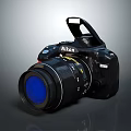 Professional Nikon DSLR Camera With Zoom Lens And Pop Up Flash