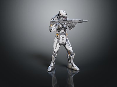 Modern Robot Mech Warrior Mech Soldier Machine Battlearm Mechanical Battlearm model