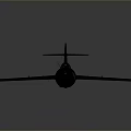 Vintage Dark Military Airplane Model With Yellow Eagle Decals On Wings And Cockpit