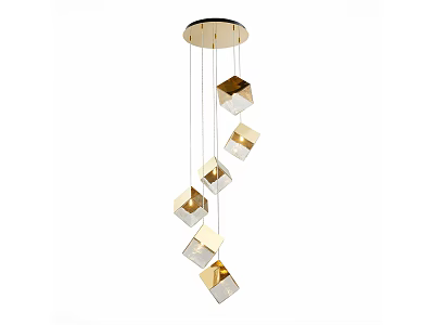 Modern Chandelier Series Metal Glass Chandelier 3d model Modern Chandelier Series Metal Glass Chandelier 3d model