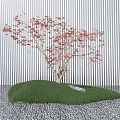 Modern Maple Combination Plant Combination 3d model