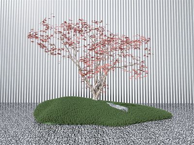 Modern Maple Combination Plant Combination 3d model