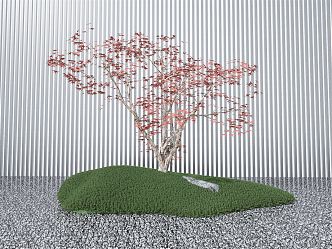 Modern Maple Combination Plant Combination 3d model