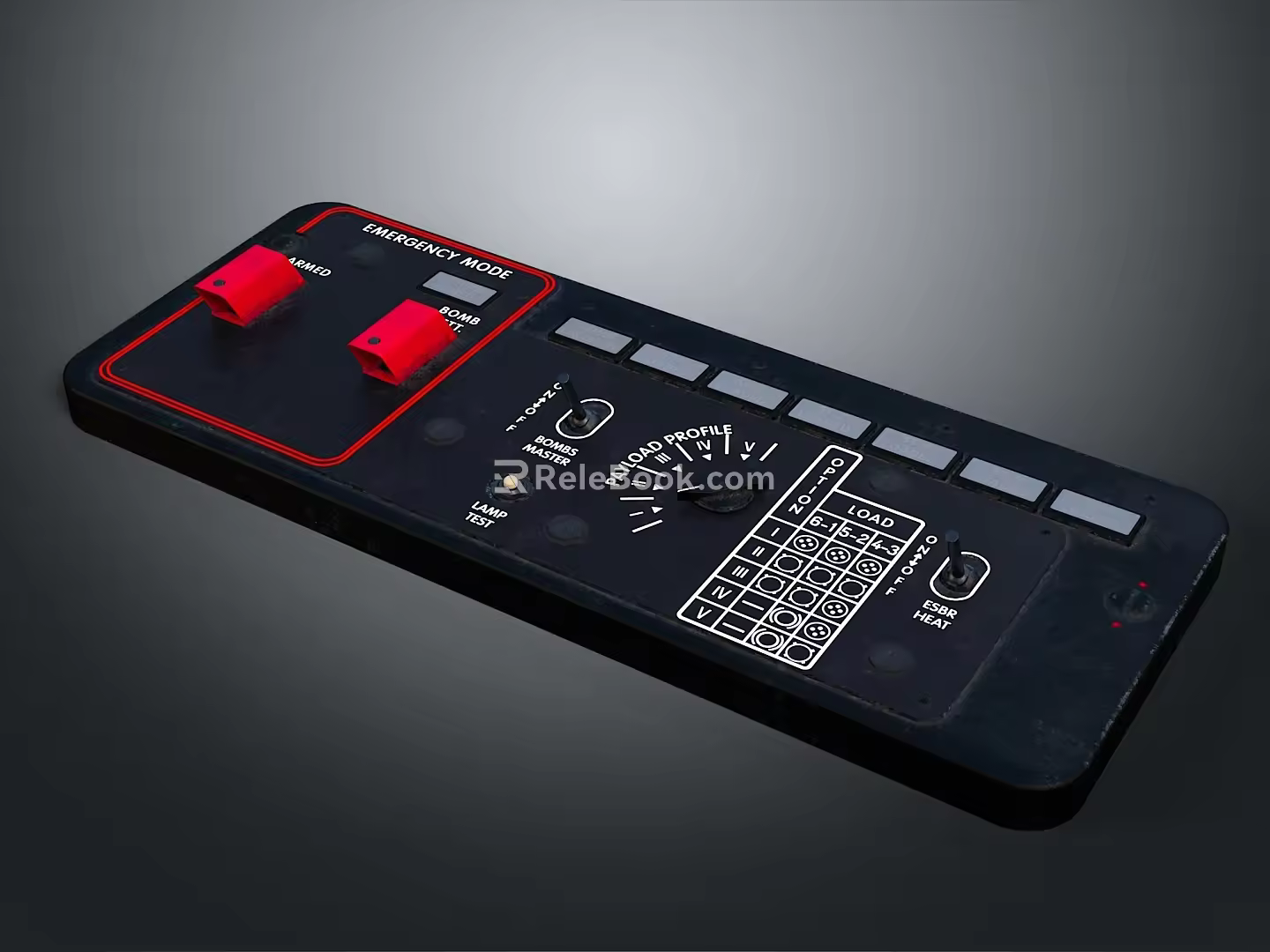 portable synthesizer mixer reverberator tuner mixer mixing equipment 3d model