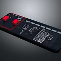 portable synthesizer mixer reverberator tuner mixer mixing equipment 3d model