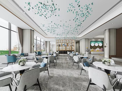 Reception area 3d model