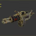 Browning Machine Gun Browning Machine Gun Browning Gatling White Machine Gun Machine Gun Lifestyle 3d model
