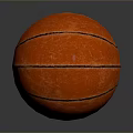 Orange Basketball With Black Lines And Smooth Surface For Daily Household Use