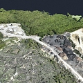 Modern Quarry Digging Coal Mine Quarry Digging Coal Mine 3d model