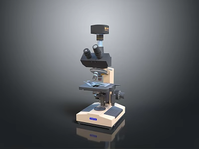 Advanced High Magnification Optical Microscope For Scientific Laboratory Biological Research And Analysis 3d model