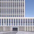 Modern Office Building Simple High-rise Office Building 3d model
