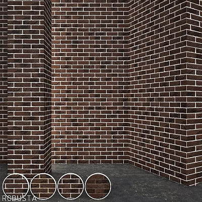 Modern component vandersanden robusta wall brick attic 3d model