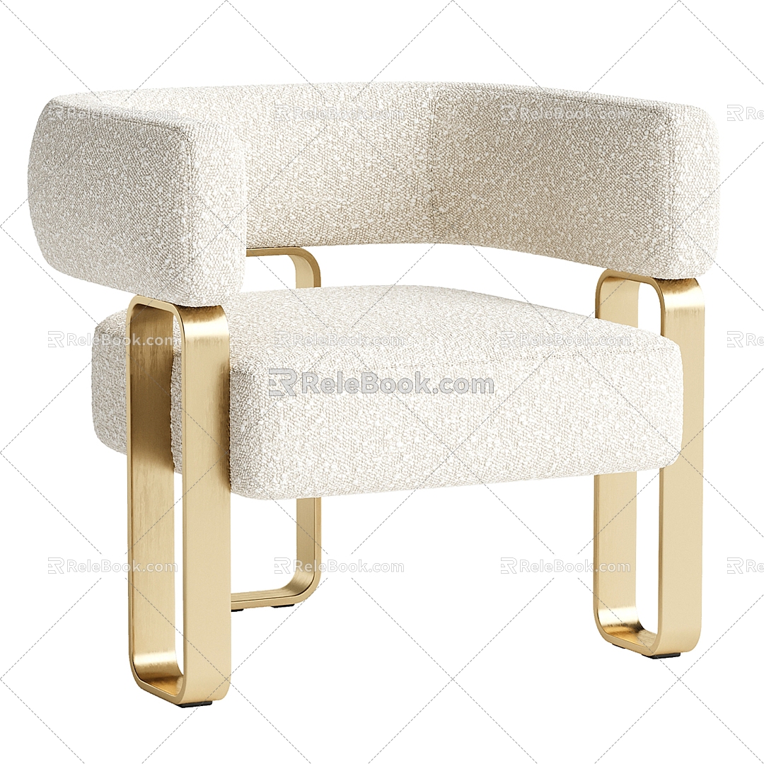 Eichholtz fabric leisure chair 3d model