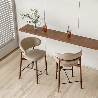 Modern Bar Chair Combination Bar Chair High Chair 3d model