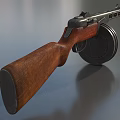 Submachine gun machine gun PPSh41 Poposa submachine gun semi-automatic rifle super realistic high precision film and television level 3d model