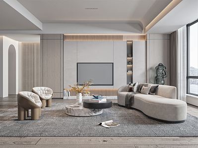 modern living room 3d model