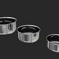 Shiny Stainless Steel Kitchen Bowls with Smooth Surface and Various Sizes for Cooking