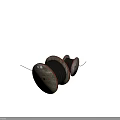 Black Cable Reels With Wooden Spools And Extended Wires In Various Sizes