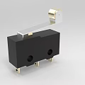High Precision Industrial Micro Switch With Black Body And Metal Lever Contacts
