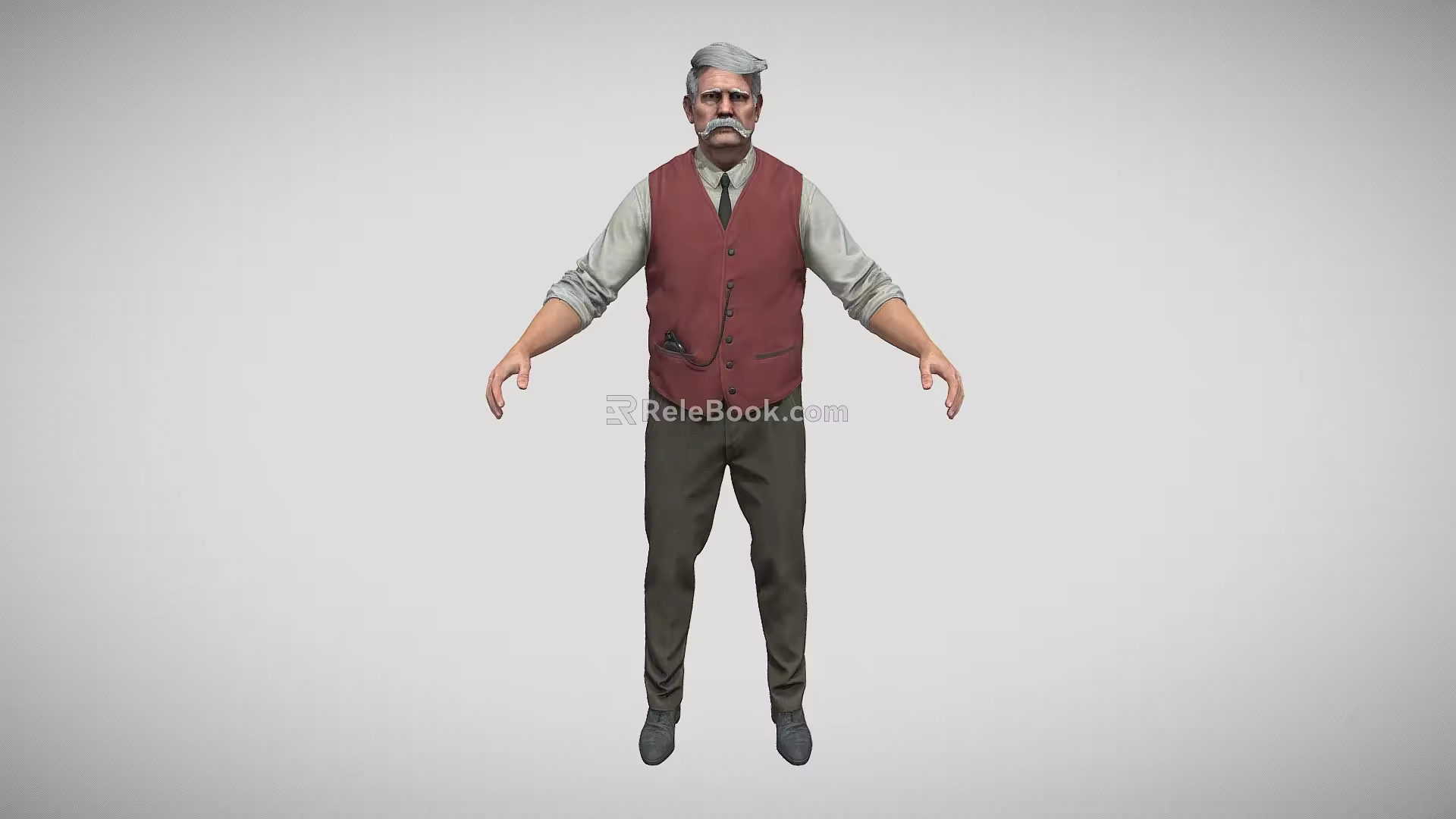 European Man Old Man Character Modern Character Gentleman Foreigner Game Character 3d model