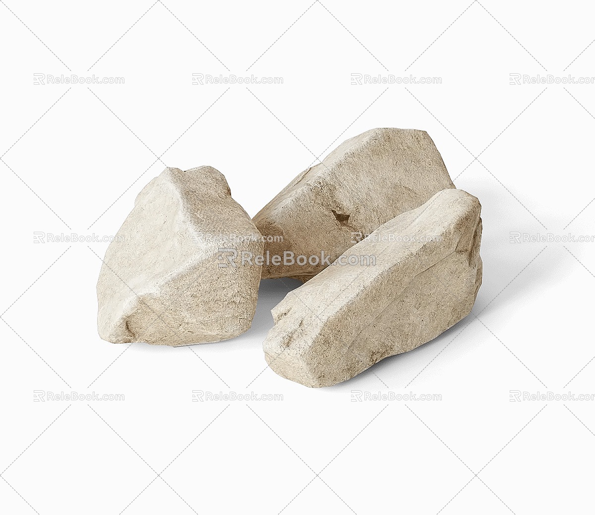 Modern Stone Rock 3d model