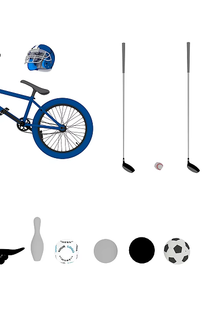 modern sports goods 3d model modern sports goods 3d model