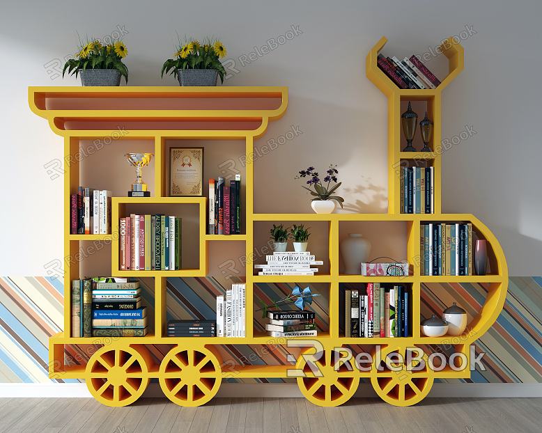 Modern Bookcase Children's Bookcase model