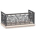 European Railing American Railing Stair Railing 3d model