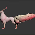 Elegant Feather Tail Decorative Figurines in Red and Pink for Home Decoration