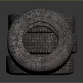 Durable Car Spare Tires Stacked For Vehicle Maintenance And Replacement Use 3d model
