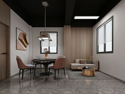 Modern Chess Room 3d model