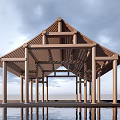 Chinese Architecture Frame Ancient Architecture Frame Ancient Architecture Frame Ancient Architecture Frame 3d model